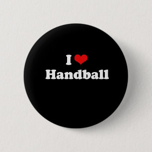 Badge Rond 5 Cm J'aime le T-shirt de handball