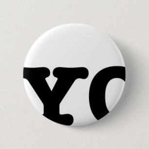 Badge Rond 5 Cm J'aime le yoga