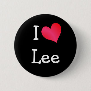 Badge Rond 5 Cm J'aime Lee