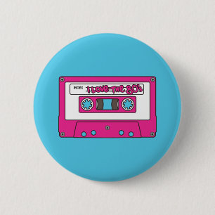 Badge Rond 5 Cm J'aime les années 80