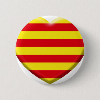 Badge Rond 5 Cm J'aime les Catalans