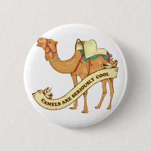 Badge Rond 5 Cm J'aime les chameaux