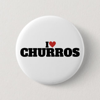 Badge Rond 5 Cm J'aime les churros