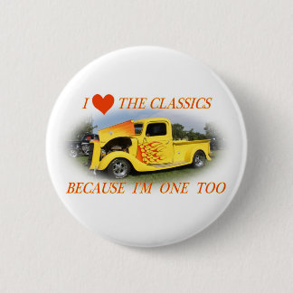Badge Rond 5 Cm J'aime les classiques