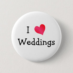 Badge Rond 5 Cm J'aime les Mariages