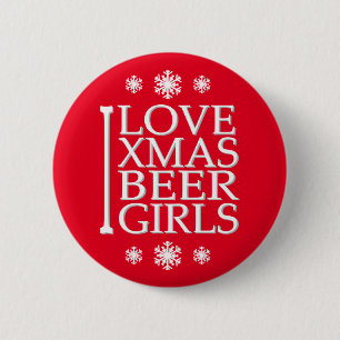 Badge Rond 5 Cm J'aime les Noël
