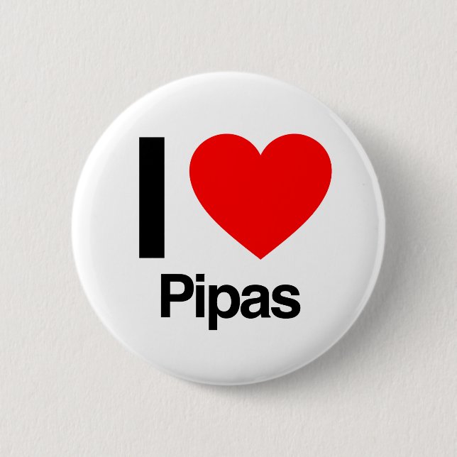 Badge Rond 5 Cm j'aime les pipas (Devant)
