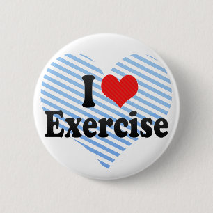 Badge Rond 5 Cm J'aime l'exercice