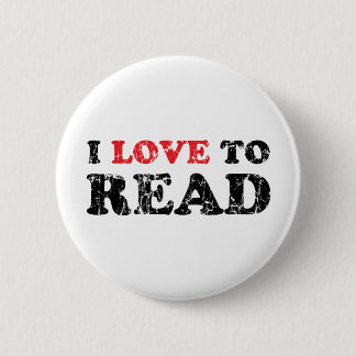 Badge Rond 5 Cm J'Aime Lire Distasinée