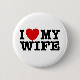 Badge Rond 5 Cm J'Aime Ma Femme