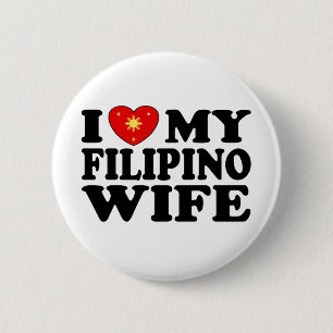 Badge Rond 5 Cm J'Aime Ma Femme Philippine
