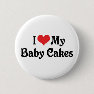 Badge Rond 5 Cm J'Aime Mes Bébés Gâteaux