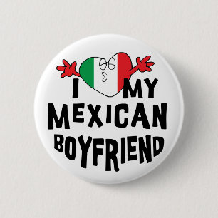 Badge Rond 5 Cm J'aime mon ami mexicain