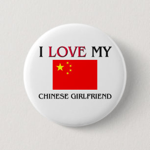 Badge Rond 5 Cm J'aime mon amie chinoise