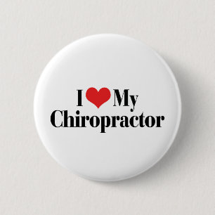 Badge Rond 5 Cm J'aime mon chiropracteur