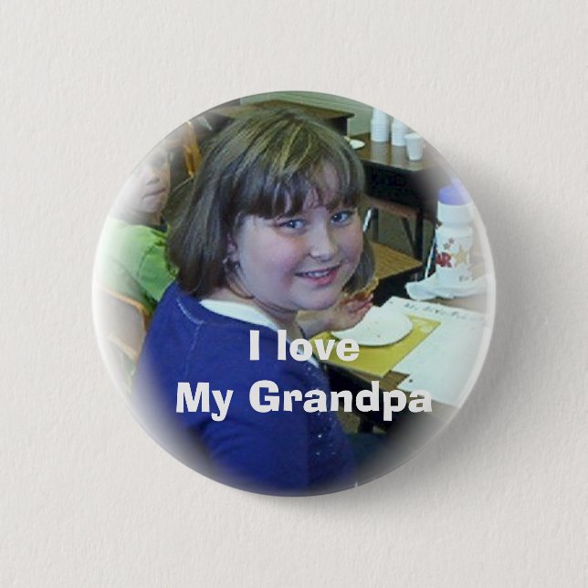 Badge Rond 5 Cm J'aime mon grand-papa (Devant)