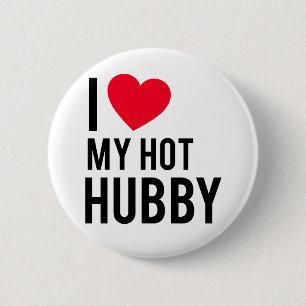 Badge Rond 5 Cm J'aime mon mari chaud