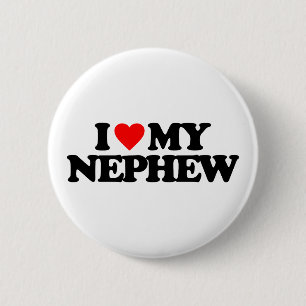 BADGE ROND 5 CM J'AIME MON NEVEU