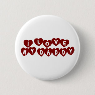 Badge Rond 5 Cm J'aime mon papa