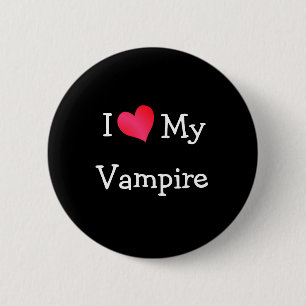 Badge Rond 5 Cm J'Aime Mon Vampire