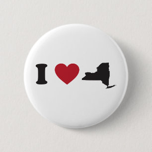 Badge Rond 5 Cm J'aime New York