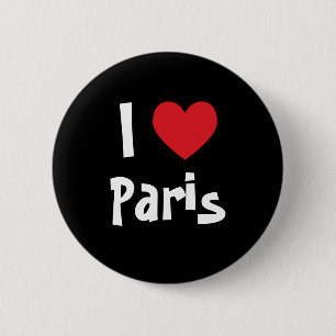 Badge Rond 5 Cm J'aime Paris