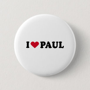 BADGE ROND 5 CM J'AIME PAUL