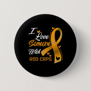 Badge Rond 5 Cm J'Aime Quelqu'Un Avec Rsd Crps Sensibilisation 1