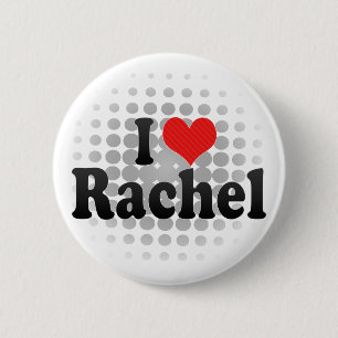 Badge Rond 5 Cm J'aime Rachel
