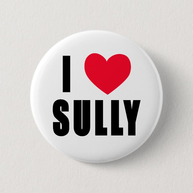 Badge Rond 5 Cm J'aime salis le COEUR d'I salis (Devant)