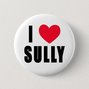 Badge Rond 5 Cm J'aime salis le COEUR d'I salis