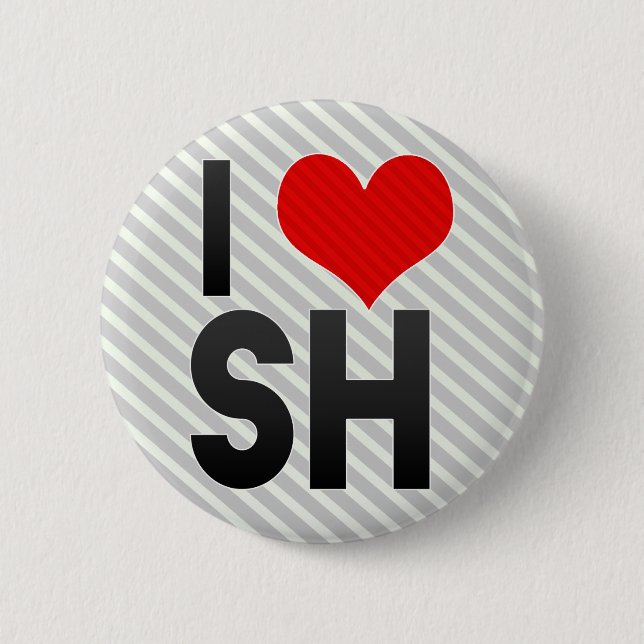 Badge Rond 5 Cm J'aime SH (Devant)