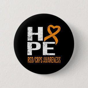 BADGE ROND 5 CM JAMAIS JAMAIS ABANDONNER L'ESPOIR RSDCRPS SENSIBIL