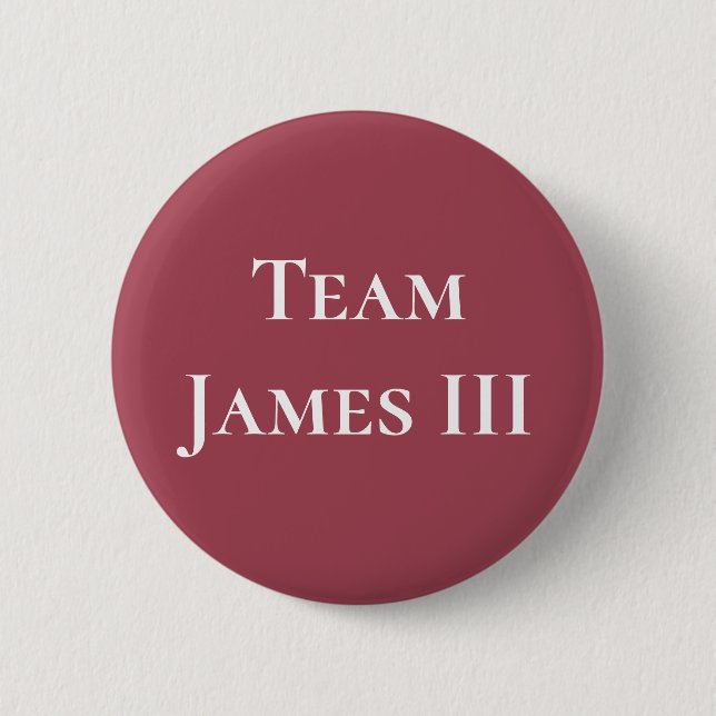 Badge Rond 5 Cm James III, Roi des Écossais (Devant)