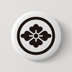 Badge Rond 5 Cm Japanese Family Crest KAMON Symbol