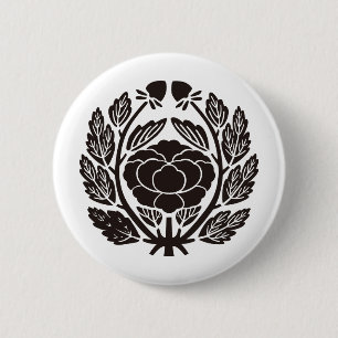 Badge Rond 5 Cm Japanese Family Crest KAMON Symbol