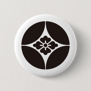Badge Rond 5 Cm Japanese Family Crest KAMON Symbol