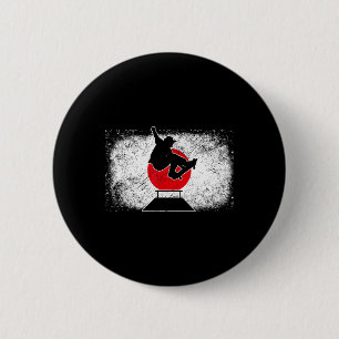 Badge Rond 5 Cm Japon Drapeau Japonais Skateboard