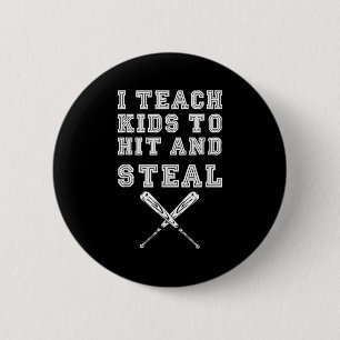 Badge Rond 5 Cm J'Apprends Aux Enfants À Frapper Et Voler - Entraî