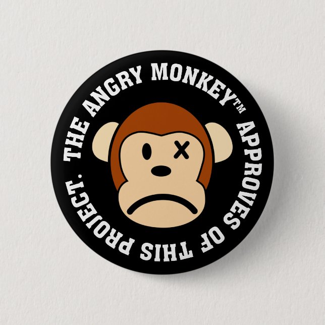 Badge Rond 5 Cm J'approuve les progrès de ce projet (Devant)