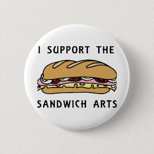 Badge Rond 5 Cm J'Appuie Les Sandwich Arts