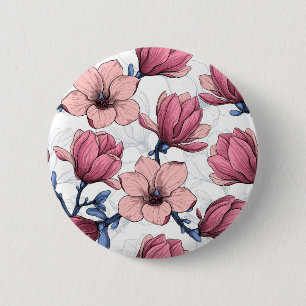 Badge Rond 5 Cm Jardin de Magnolia 2