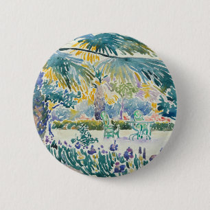 Badge Rond 5 Cm Jardin du peintre au saint Clair