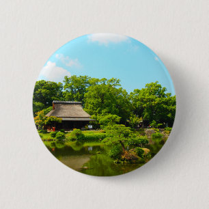 Badge Rond 5 Cm Jardin japonais