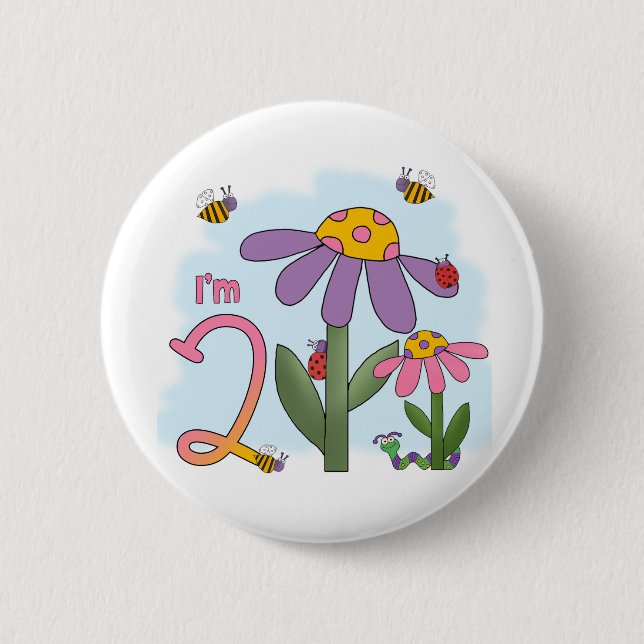 Badge Rond 5 Cm Jardin Silencieux 2e anniversaire (Devant)
