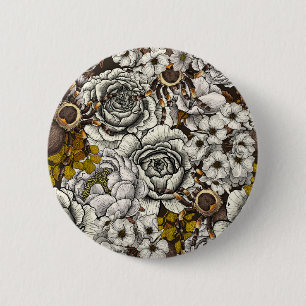 Badge Rond 5 Cm Jardin Tarantula 2