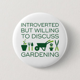 Badge Rond 5 Cm Jardinage introduit