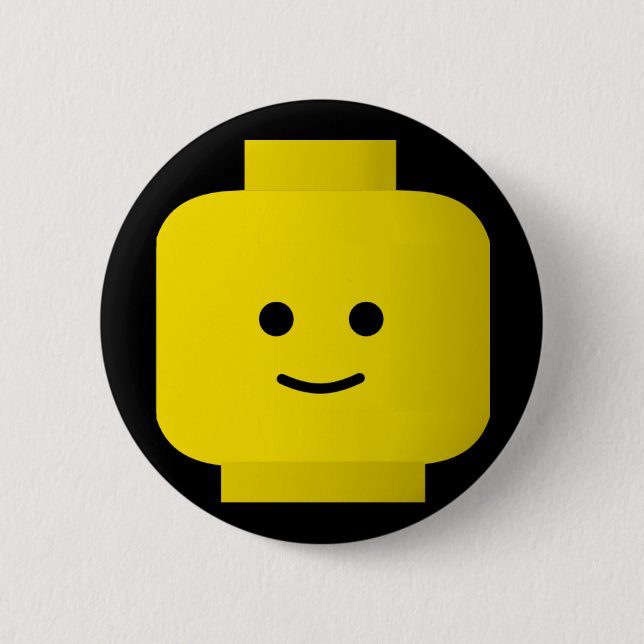 Badge Rond 5 Cm Jaune (Devant)