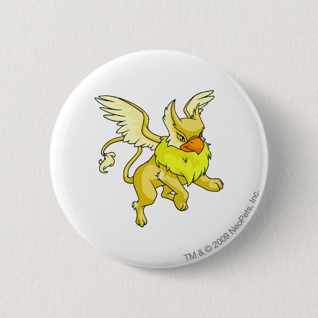 Badge Rond 5 Cm Jaune d'aire (Devant)