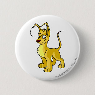 Badge Rond 5 Cm Jaune de Gelert